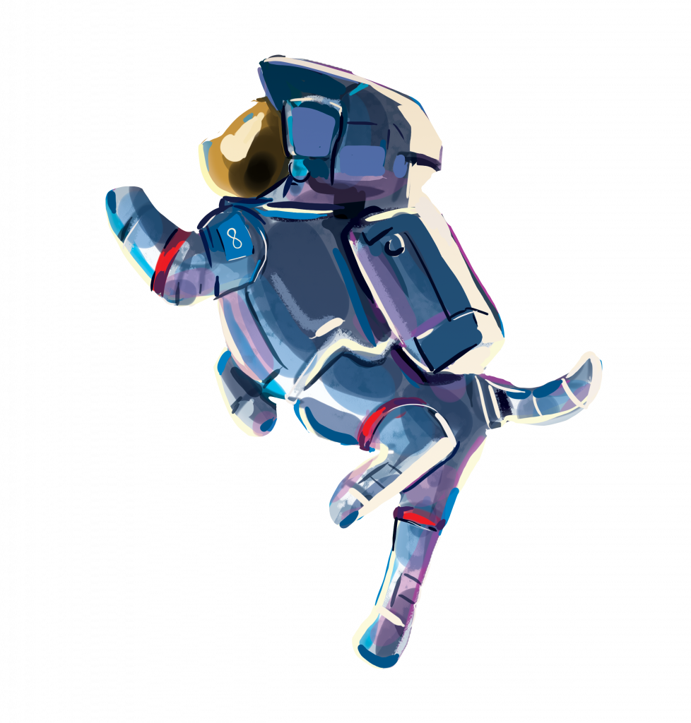 Cane astronauta